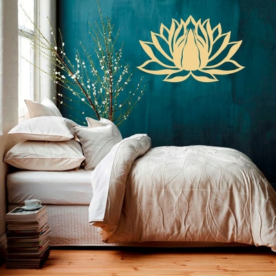 Grand Sticker mural « Sahasrāra » Lotus aux mille pétales
