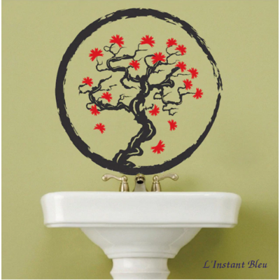 Sticker mural « Dharmakāya » Arbre Zen