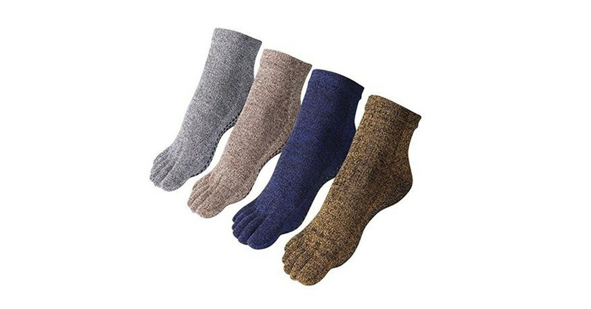Chaussettes de Yoga antidérapantes « Sādhana pāda » paires