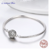 Bracelet personnalisable « Kaliyuga » en Argent, Fermoir Boule ciselée, à cliquet-1