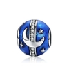 BISAER-Real-925-argent-Sterling-voyage-monde-charmes-plan-te-toile-lune-gland-perles-Fit-bracelets