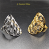 Bague-anneau Fleur de Vie « Jyōtī » en Acier inoxydable -8