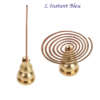Porte Encens en laiton doré pour Brûleur-7