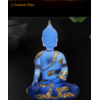 Statue «Bouddha Bleu» assis - 16cm-9.1
