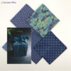 Furoshiki: Tissus d’emballage cadeau « Kusumākaraḥ » le Printemps Bleu-2.1