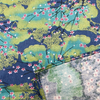 Furoshiki: Tissus d’emballage cadeau « Kusumākaraḥ » le Printemps Bleu-4