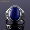 Bague Bohème « Bangalore » en Argent et Lapis Lazuli-4.1