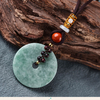 Jade-naturel-paix-Buckel-amulette-pendentif-sautoir-conception-originale-ethnique-Simple-la-main-corde-chandail-cha