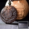 Collier-pendentif-pierre-naturelle-Dragon-Phoenix-avec-cha-ne-huit-trigrammes-pendentif-glace-obsidienne-amulette-paix