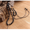 Pendentif Ethnique « Karma » en Obsidienne noire-6