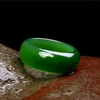 Naturel-vert-Hetian-Jade-anneau-chinois-jad-ite-amulette-mode-charme-bijoux-sculpt-la-main-artisanat