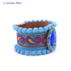 Bracelet Boho « Vishākhā » Esprit lumineux en Cuir végan-3.1