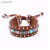 Bracelet Ethnique « Dakṣā » Esprit Bohème en Cuir végan-3.1