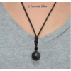 Pendentif Ethnique « Garuḍa » en Obsidienne Arc-en-ciel-1