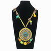 Long collier ethnique «  Rajpal » style Bohème-3