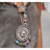 Long collier ethnique «  Rajpal » style Bohème-9