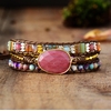 Bracelet-en-cuir-avec-pierres-Multi-couleur-perles-naturelles-cristal-tissage-d-claration-Art-Bracelet-cadeaux