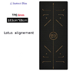 Tapis de Yoga «Gautama» Noir et Or – 183 x 68 cm –  6 mm d’épaisseur-22