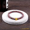 Bracelet bohème Tibétain « Sākshī » en Grenat-16.1