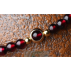 «Sḥabdā» Double Bracelet bohème en Grenat-8