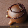 «Sḥabdā» Double Bracelet bohème en Grenat-9
