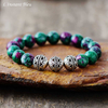 Bracelet Tibétain « Vāyu » Blue Spirit  - en Jaspe Océan-1.1