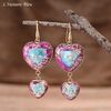 Boucles d’oreilles « Suṣumṇā »  en Jaspe Impérial  dit Océan-1.1