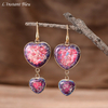 Boucles d’oreilles « Suṣumṇā »  en Jaspe Impérial  dit Océan-2.1