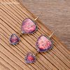 Boucles d’oreilles « Suṣumṇā »  en Jaspe Impérial  dit Océan-5.1