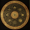 Thangka Tibetaine Mandala Sûtra du Coeur 40x40- 10