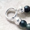 Bracelet-de-perles-en-obsidienne-mate-en-argent-Sterling-925-pur-cadeau-Vintage-pour-femmes-et