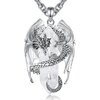 Pendentif  «Vītra » Dragon Védique, en Quartz clair-1