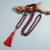 Mālā  108 perles « Chārusḥila » en Grenats 8 mm-5