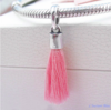 Charm espaceur Pompon sur Argent- Rose
