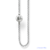 Chaîne  « Vega » de Luxe en Argent – Fermoir Boule
