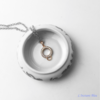 Connecteur « Pleine Lune » en Or rose  et Zircons pour Charm-3