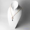 Connecteur « Pleine Lune » en Or rose  et Zircons pour Charm-5