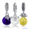 Charms Fantaisie : 7 Charms Argent, Perle ou Cristal- 3 charms