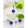 Charms Fantaisie : 7 Charms Argent, Perle ou Cristal- Etoile bleue 2