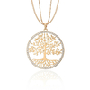 2018-Nouvel-Arbre-De-Vie-CZ-Cristal-Pendentif-et-Collier-Multi-Feuilles-Or-Argent-Couleur-Collier