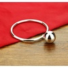 Boho-antique-silver-cuff-bracelet-Solide-925-Sterling-Argent-bracelet-Charme-Bracelet-Petite-cloche-sph-re