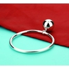 Boho-antique-silver-cuff-bracelet-Solide-925-Sterling-Argent-bracelet-Charme-Bracelet-Petite-cloche-sph-re
