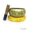 Bol Tibétain « Bouddha de la Médecine » avec bâton de cuir et coussin-3