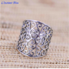 Bague-anneau ajourée « Gāyatrī » en Argent-8