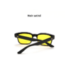 Lunettes de protection anti-lumière bleue «  Totem » avec étui-Noir satiné-dos