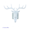 Patère-Porte-Bijoux « Cītal » tête de Cerf- Blanc