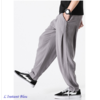 Pantalon de Yoga « Macao » en Coton naturel- Gris acier 3