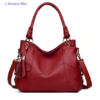 Sac luxe Casual «  Salabha » en Cuir- Amarante