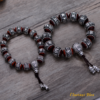 Bracelets des Amants « Mahatma » en Bois de Santal et Argent