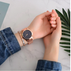 Montre casual « Ākāśa » le cosmos Or rose+Bracelet 1